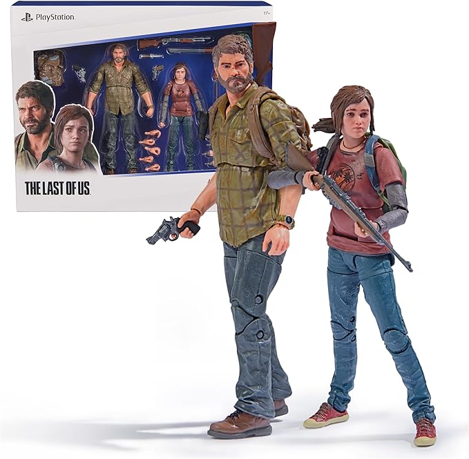 The Last of Us – Joel & Ellie 2-Pack – Figuras Coleccionables 6” (PlayStation Shapes Collection)