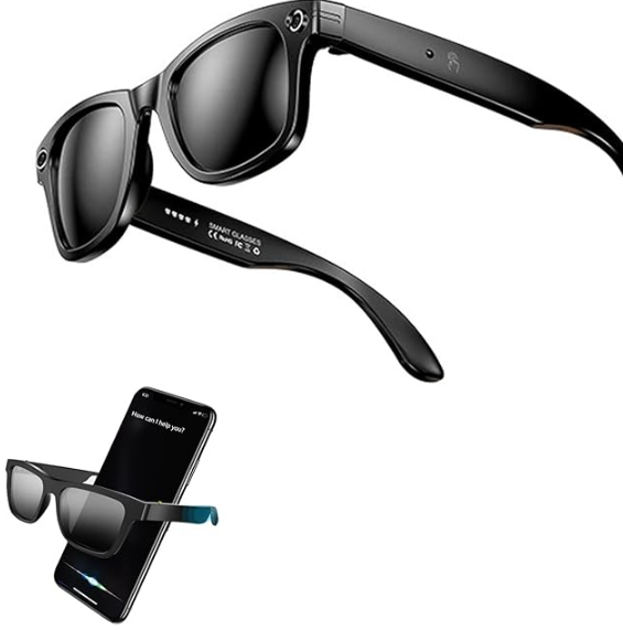 CyanVue AI Smart Glasses – 8 MP Camera Glasses with Music & Call Features